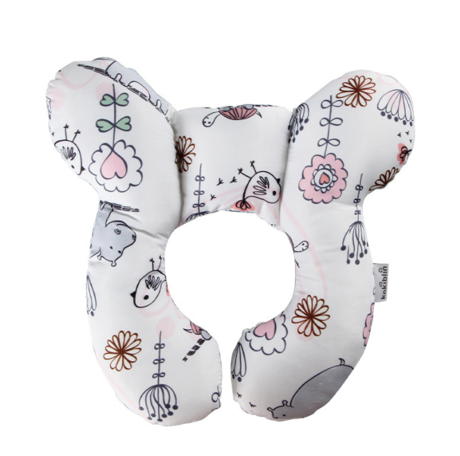 Infant Pillow Baby Bed U-Shaped Safety Seat Neck Guard Fixed Stereotyped Stroller Pillow