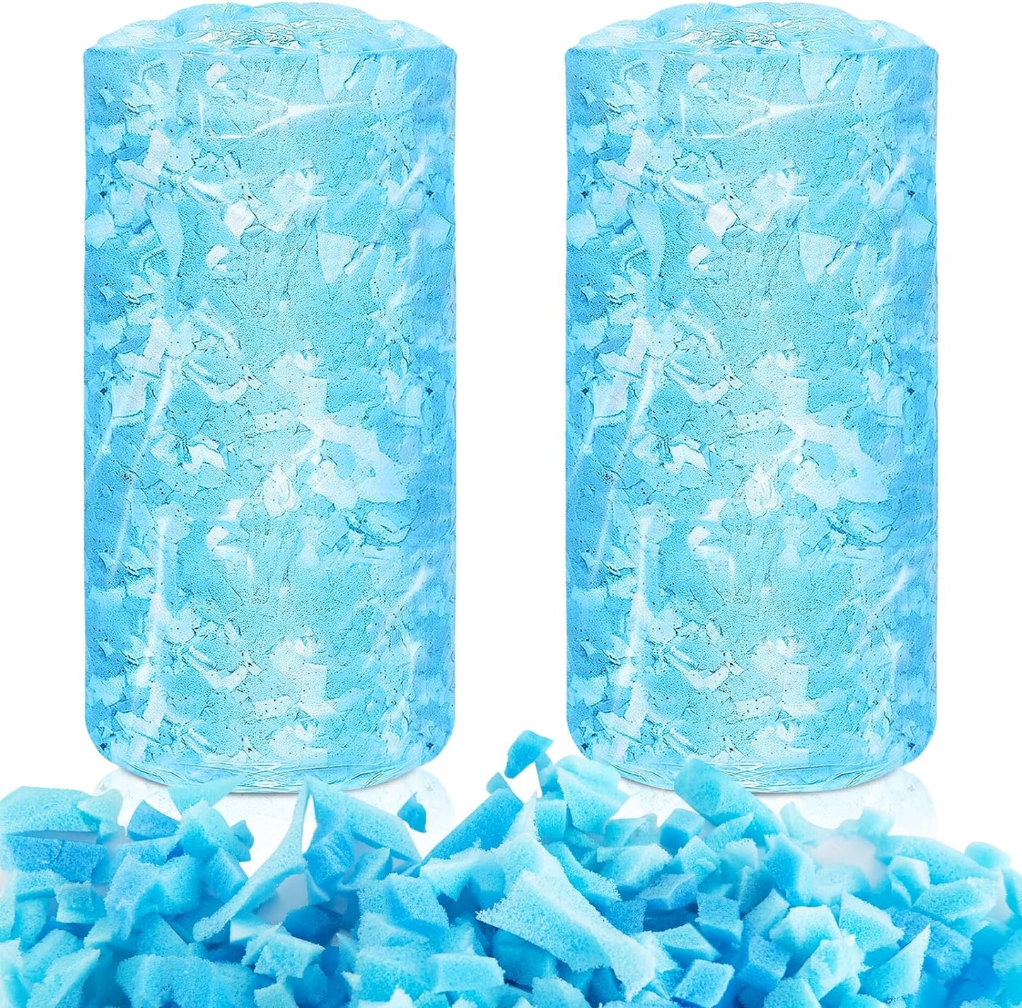 5 lbs 2.27 kg Bean Bags Filler 5 pounds Shredded Memory Foam Filling For Bean Bag Chairs, Lazy Sofas, Dog Beds, Cushions Pillows, Added Gel Particles