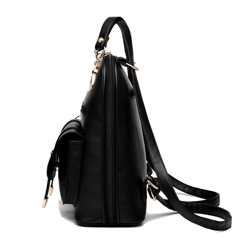 Women’s Hand Bag Fashion Purse Back Pack PU Leather Dual-Use Backpack