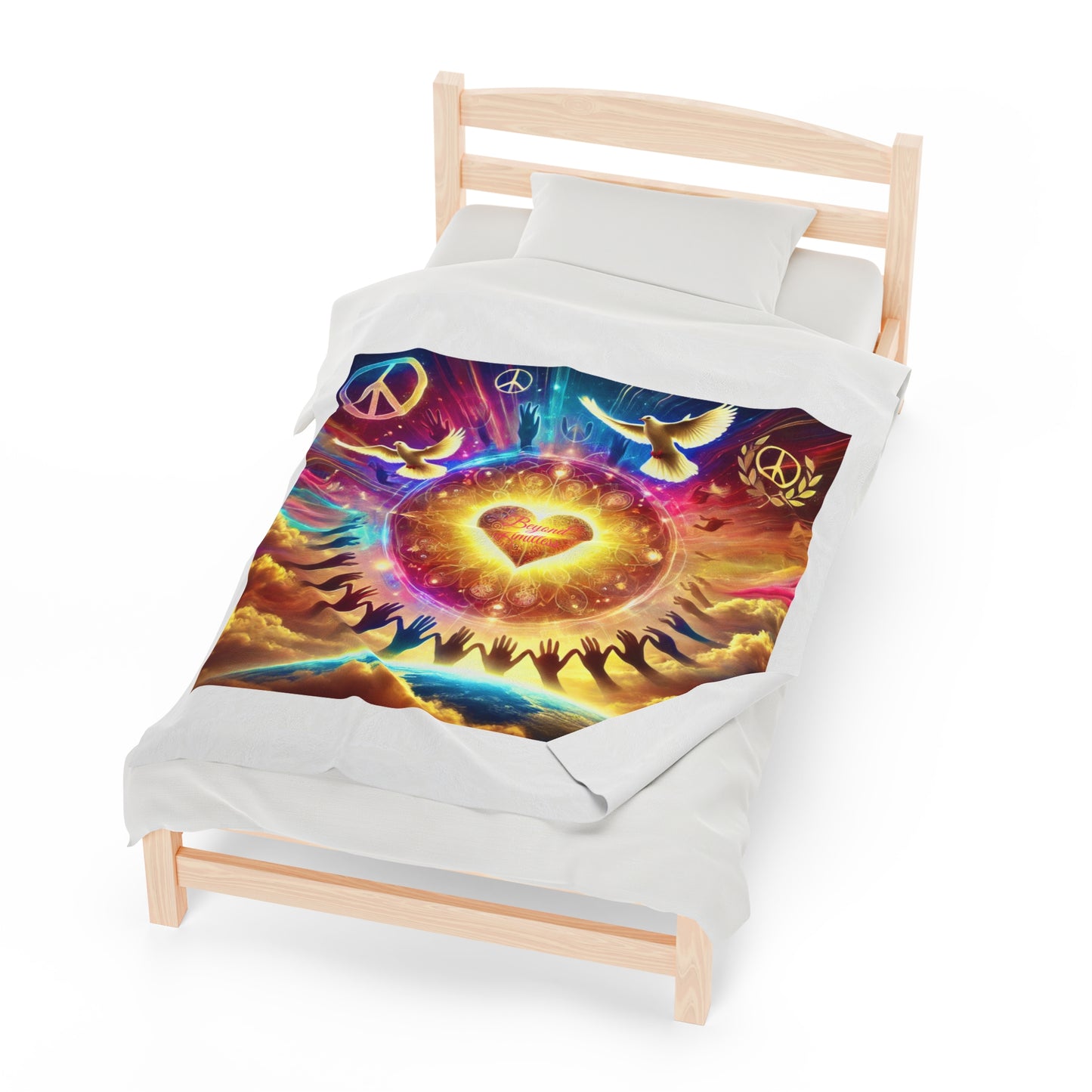 Beyond Limitless Velveteen Plush Blanket