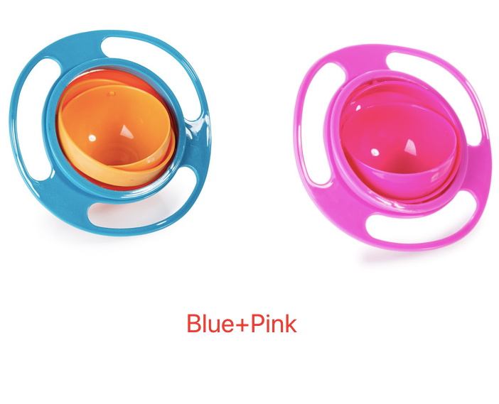 360 Rotate Universal Spill-proof Bowl Dishes for Babies, Toddlers, Kids