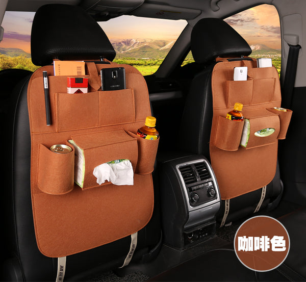Multi-Purpose Seat Bag Organizer Tray for Car Seat Foldable Table for Travel Car Trash Can Storage Box Car Supplies Auto Accessories for Cars
