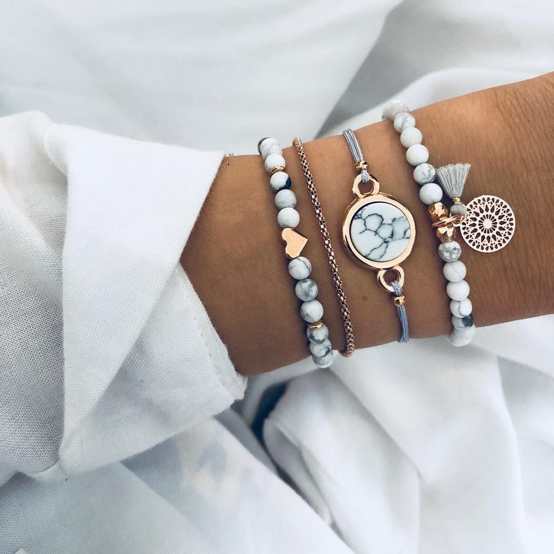 Love Map Bracelet Bracelet Set Women's Bracelet Set Jewelry Set