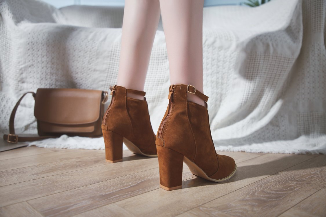High-heeled Martin Boots For Women