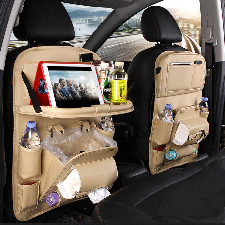 Pad Bag Organizer Tray for Car Seat Foldable Table for Travel Car Trash Can Storage Box Multi-Purpose Car Supplies Auto Accessories for Cars