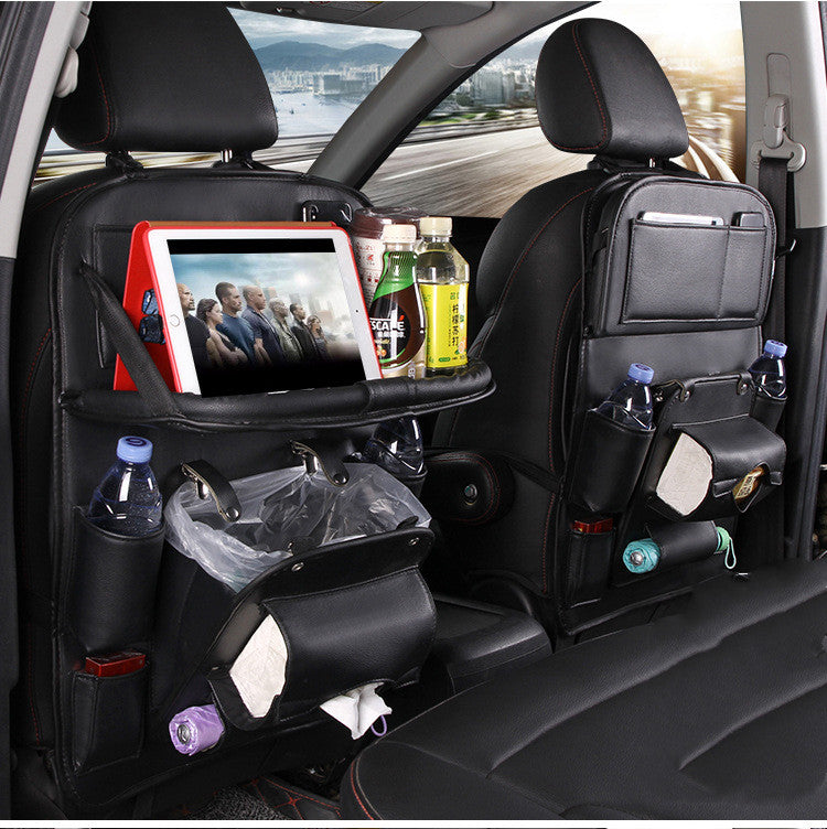 Pad Bag Organizer Tray for Car Seat Foldable Table for Travel Car Trash Can Storage Box Multi-Purpose Car Supplies Auto Accessories for Cars