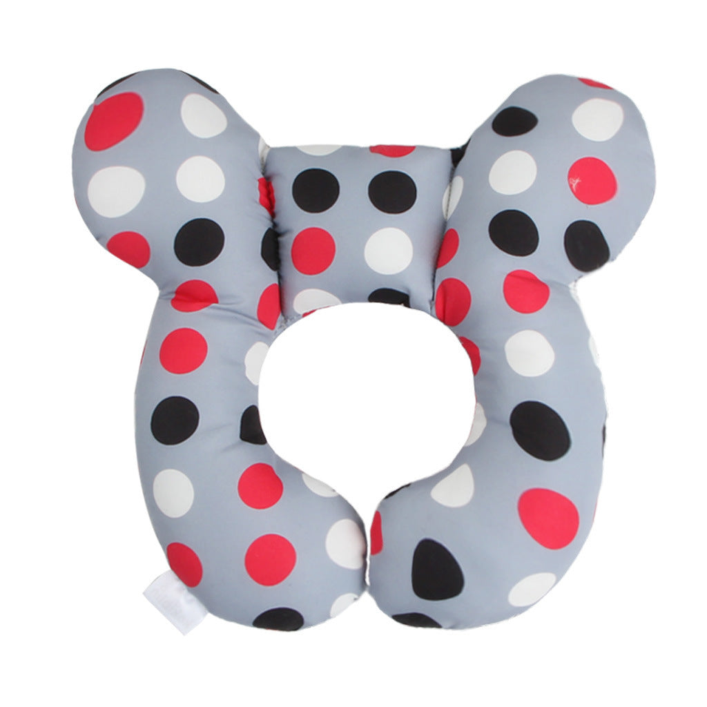 Infant Pillow Baby Bed U-Shaped Safety Seat Neck Guard Fixed Stereotyped Stroller Pillow