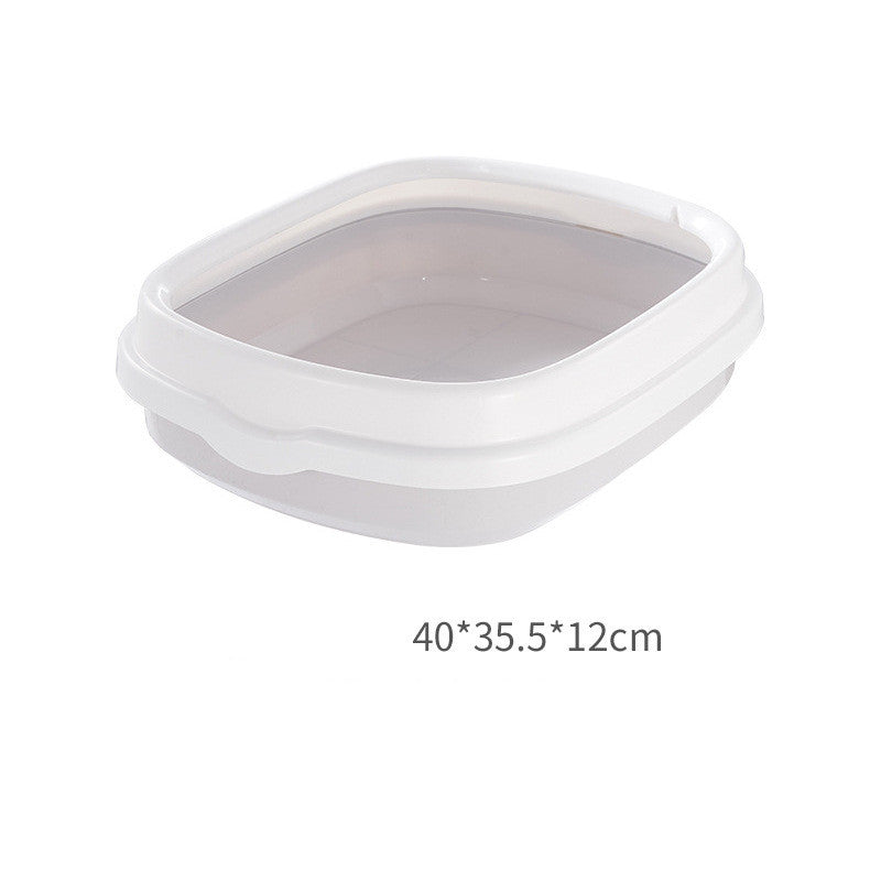 Large Cat Litter Box Detachable Anti Splashing Cat Toilet for Cat Waste Various Colors and Sizes Pet Supplies for Cat Waste Bin Pet Products for Fur Babies, Animals