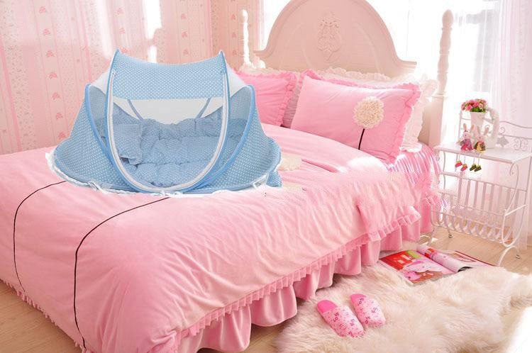 Foldable Baby Bed Net With Pillow Net 2pieces Set Baby Shower Gift Baby Registry Gift