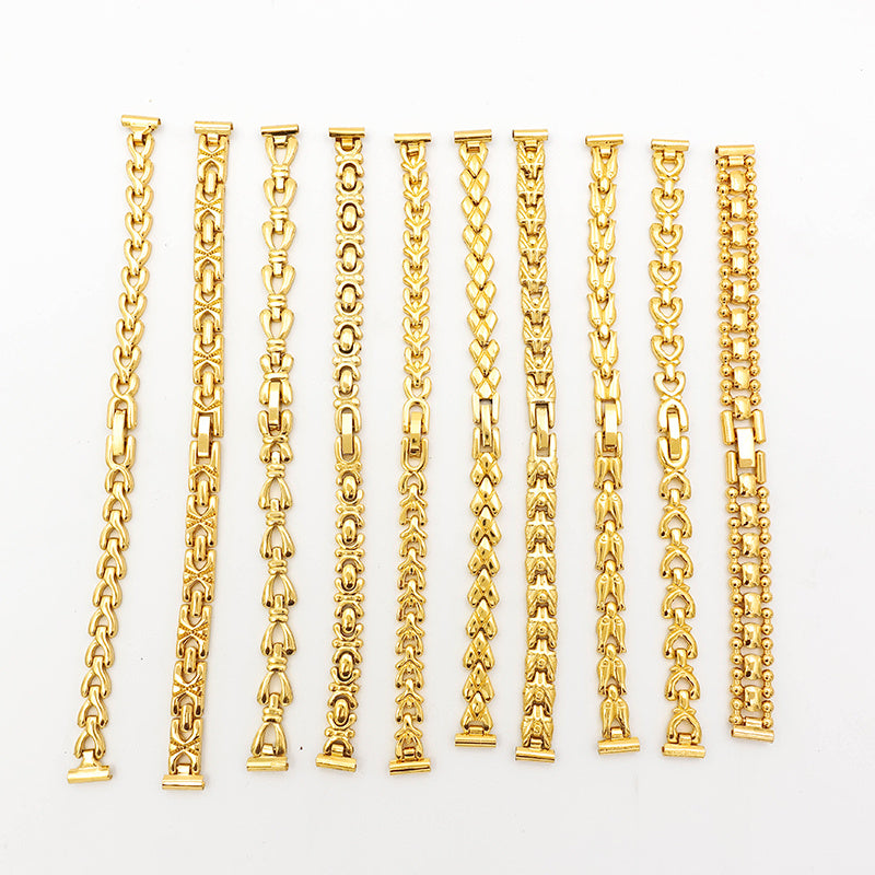 Gold bracelet strap