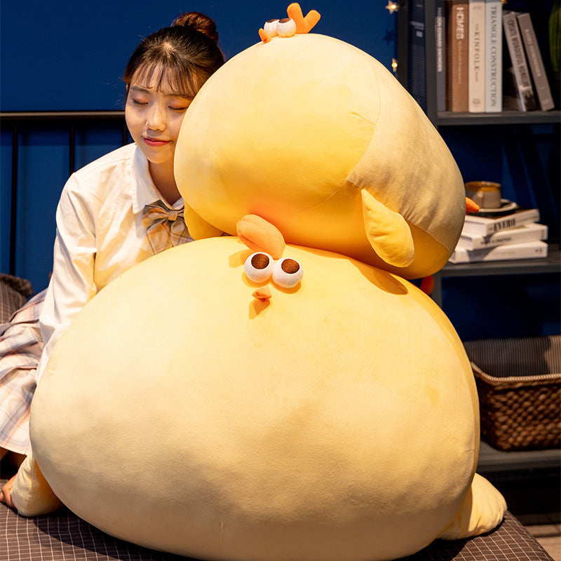 Chicken Doll Lying Girl Sleeping Comfort Hug Plush Toys