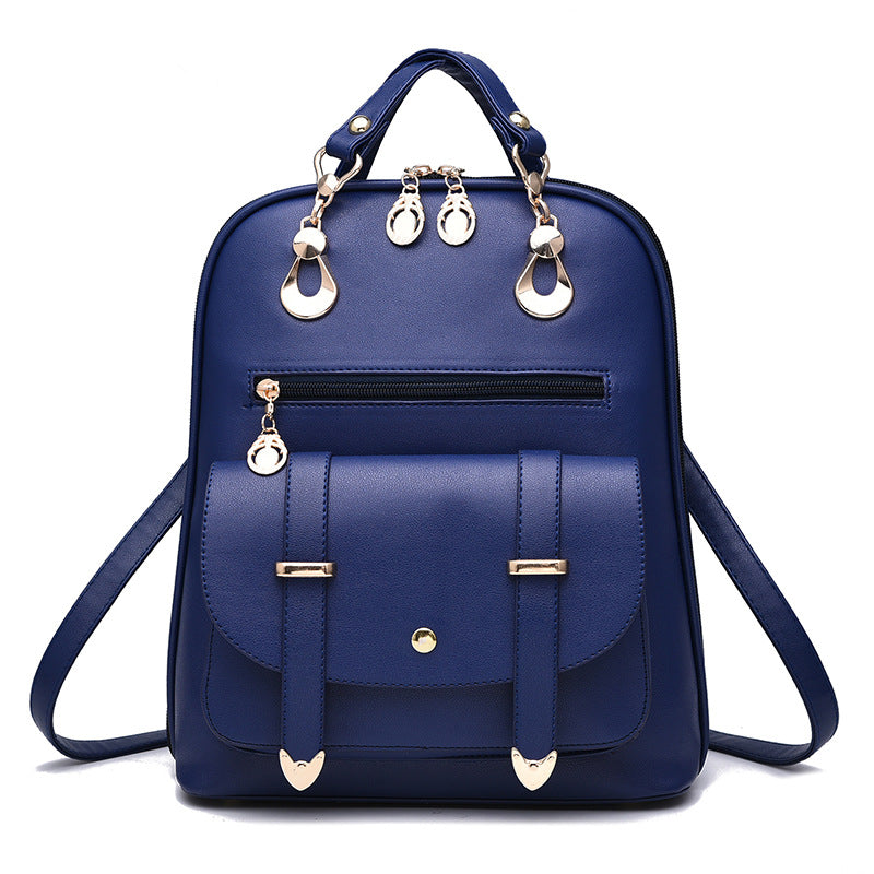 Women’s Hand Bag Fashion Purse Back Pack PU Leather Dual-Use Backpack