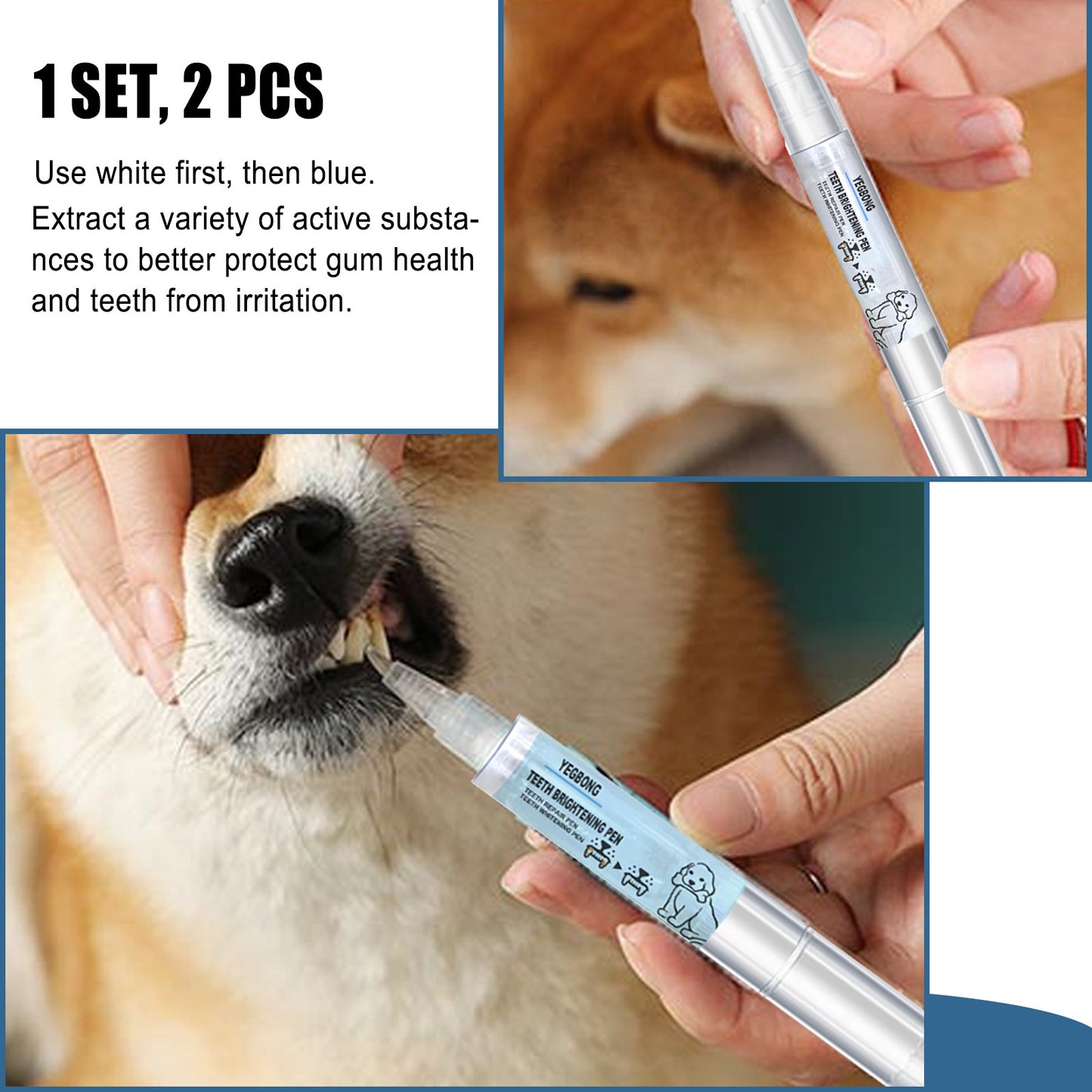 Dog And Cat Dental Calculus Cleaning Pet Toothbrush Pen