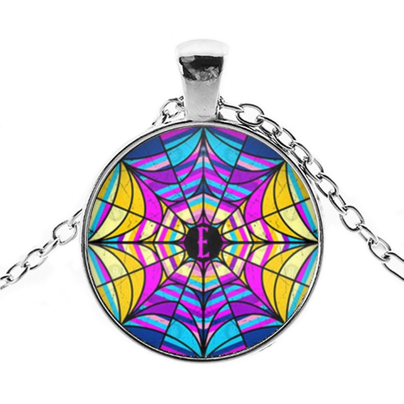 Punk Wednesday Character Glass Dome Pendant Necklace