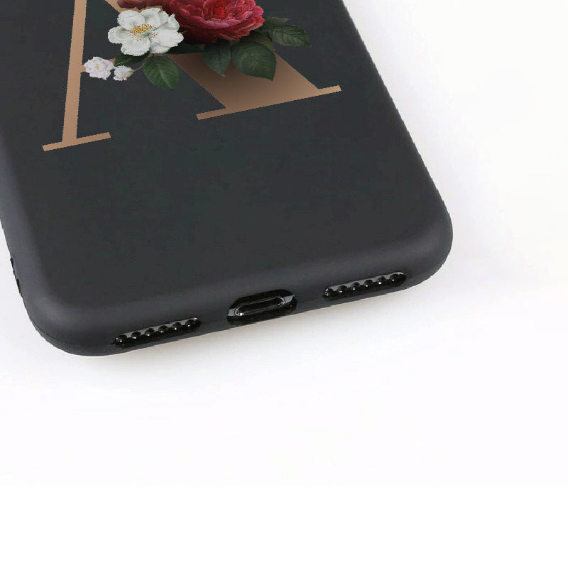 26 Letters English Alphabet Silicone Phone Case for iPhone 14, iPhone 14 Pro, iPhone 14 Pro Max, iPhone 14 Plus