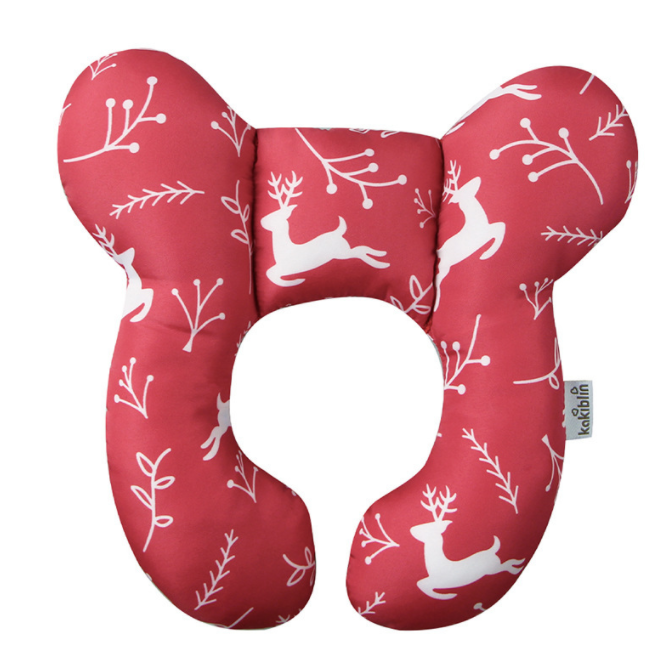Infant Pillow Baby Bed U-Shaped Safety Seat Neck Guard Fixed Stereotyped Stroller Pillow