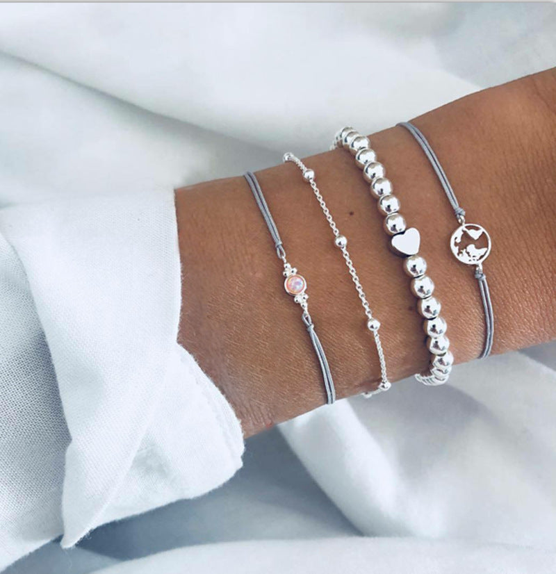 Love Map Bracelet Bracelet Set Women's Bracelet Set Jewelry Set