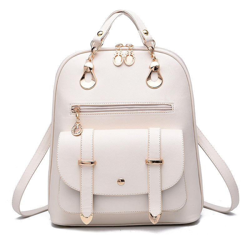 Women’s Hand Bag Fashion Purse Back Pack PU Leather Dual-Use Backpack