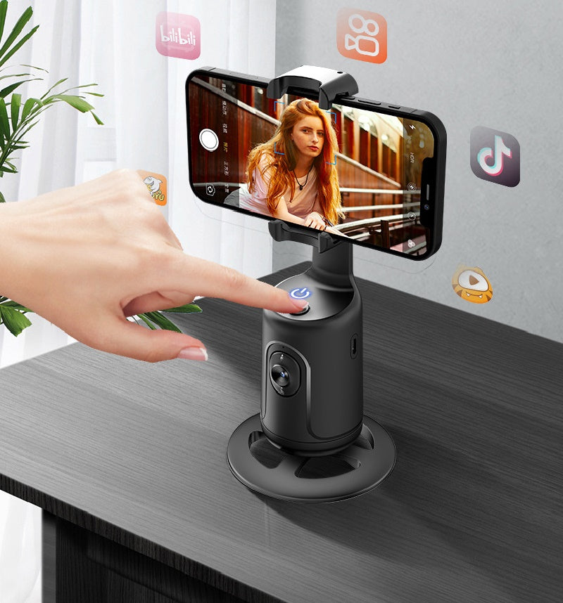 360 Auto Face Tracking Gimbal AI Smart Gimbal Face Tracking Auto Phone Holder For Smartphone iPhone Android Video Vlog Live Stabilizer Tripod