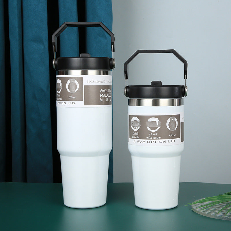 Flip Straw Tumbler Cups 20 Oz 600 ML 30 Oz 900 ML Portable Cup Large Capacity