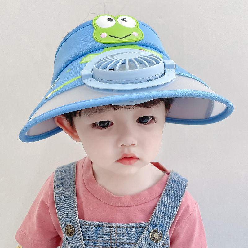 Children's Empty Top Cool With Fan Hat