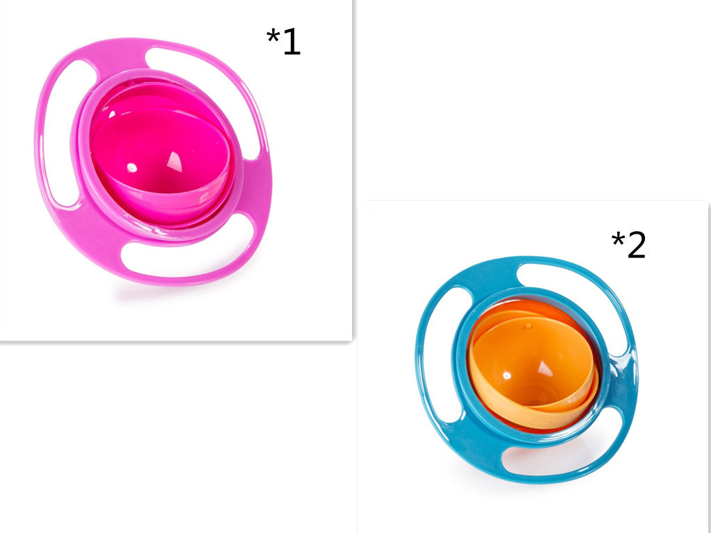 360 Rotate Universal Spill-proof Bowl Dishes for Babies, Toddlers, Kids