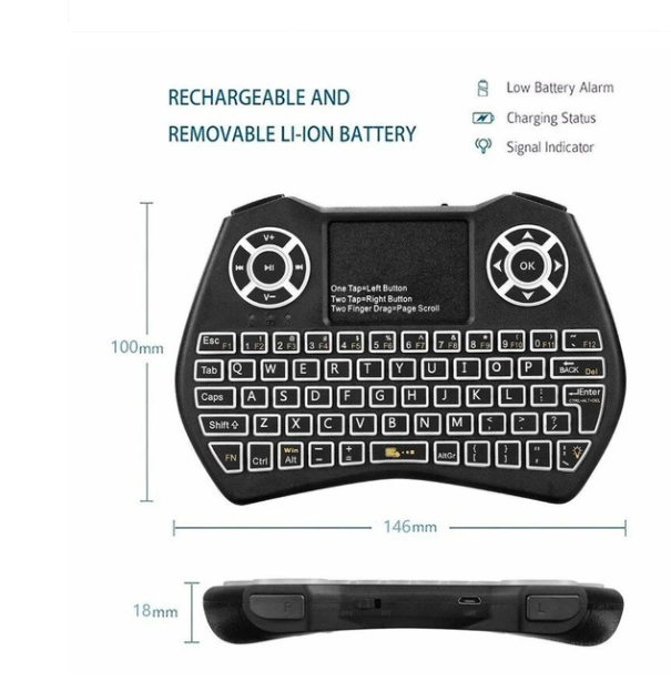 Mini Wireless Keyboard Multi-Language Keyboard Flying Mouse Keyboard Gaming Keyboard Musician Keyboard Work Keyboard