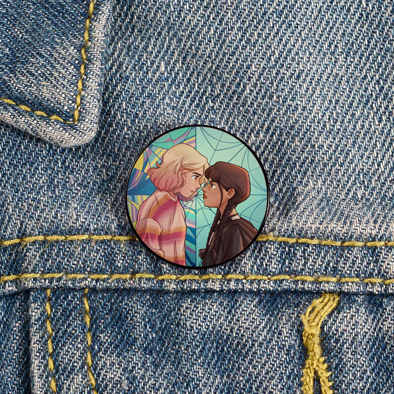 Adams Family Brooch Cartoon Badge
