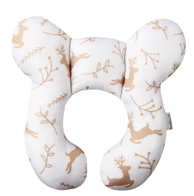 Infant Pillow Baby Bed U-Shaped Safety Seat Neck Guard Fixed Stereotyped Stroller Pillow