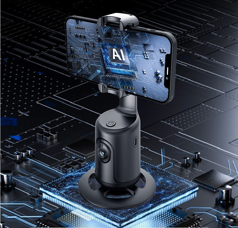 360 Auto Face Tracking Gimbal AI Smart Gimbal Face Tracking Auto Phone Holder For Smartphone iPhone Android Video Vlog Live Stabilizer Tripod