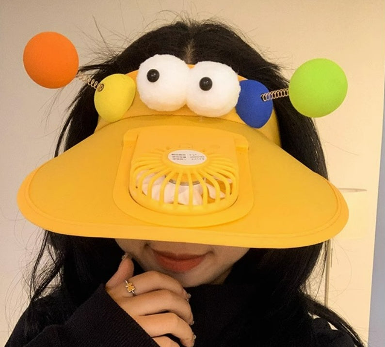 One-piece Sun Hat With Fan Sunshade Sun Protection Hat