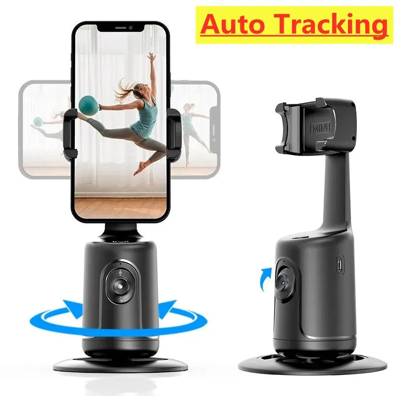 360 Auto Face Tracking Gimbal AI Smart Gimbal Face Tracking Auto Phone Holder For Smartphone iPhone Android Video Vlog Live Stabilizer Tripod