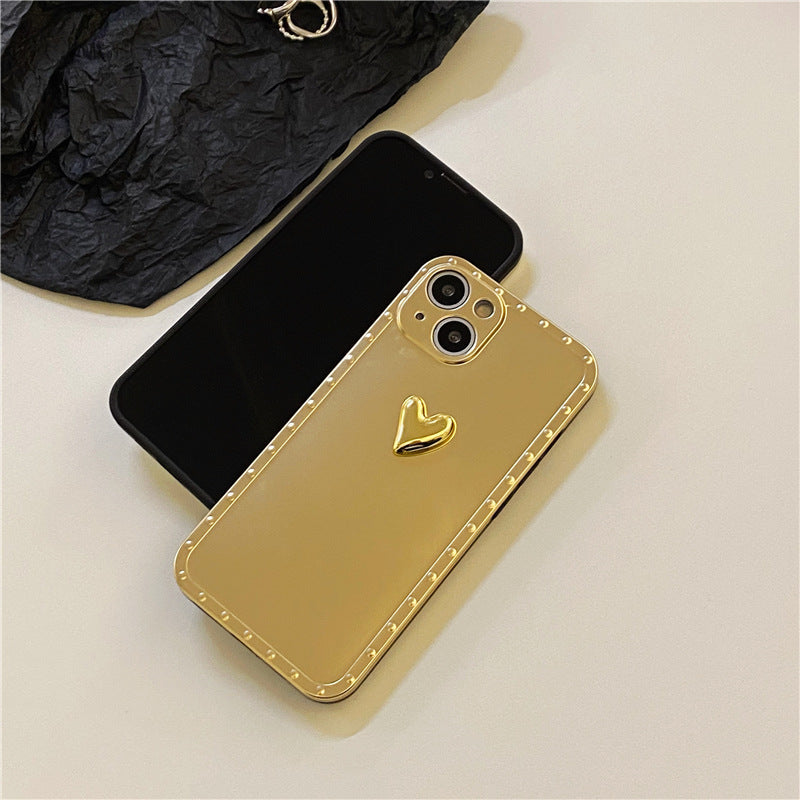 Suitable For 12 Three-dimensional Love 11ProMax Mobile Phone Case