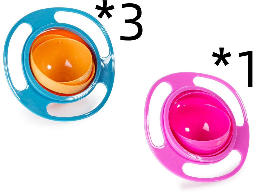 360 Rotate Universal Spill-proof Bowl Dishes for Babies, Toddlers, Kids