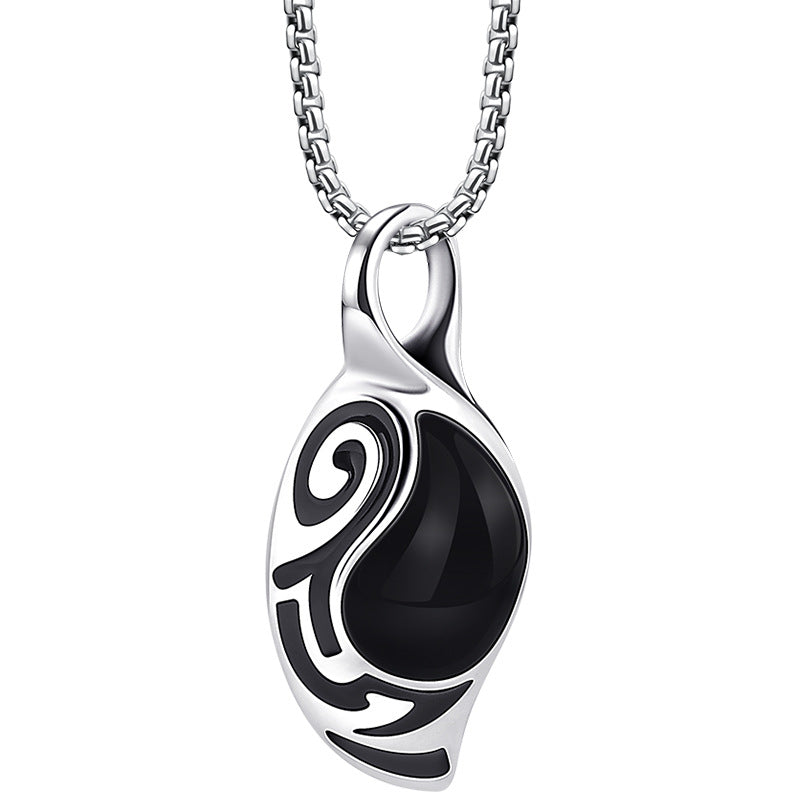 Simple Personality Tiger Eye Stone Men's Necklace Women's Necklace