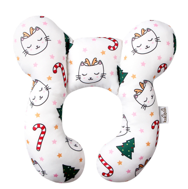 Infant Pillow Baby Bed U-Shaped Safety Seat Neck Guard Fixed Stereotyped Stroller Pillow