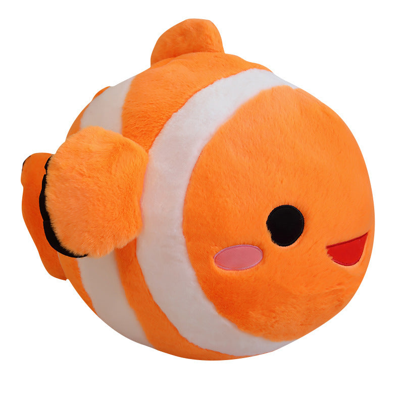 Cross-border Hot Selling New Rabbit Fur Clownfish Doll Plush Toys Aquarium Simulated Fish Pillow