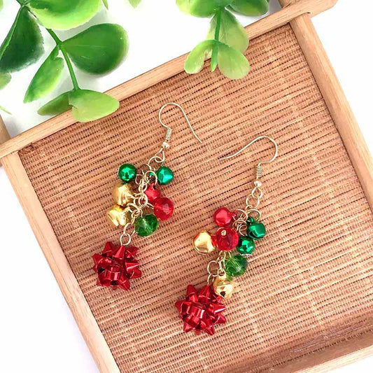 Flower Colored Bell Christmas Jewelry Gift
