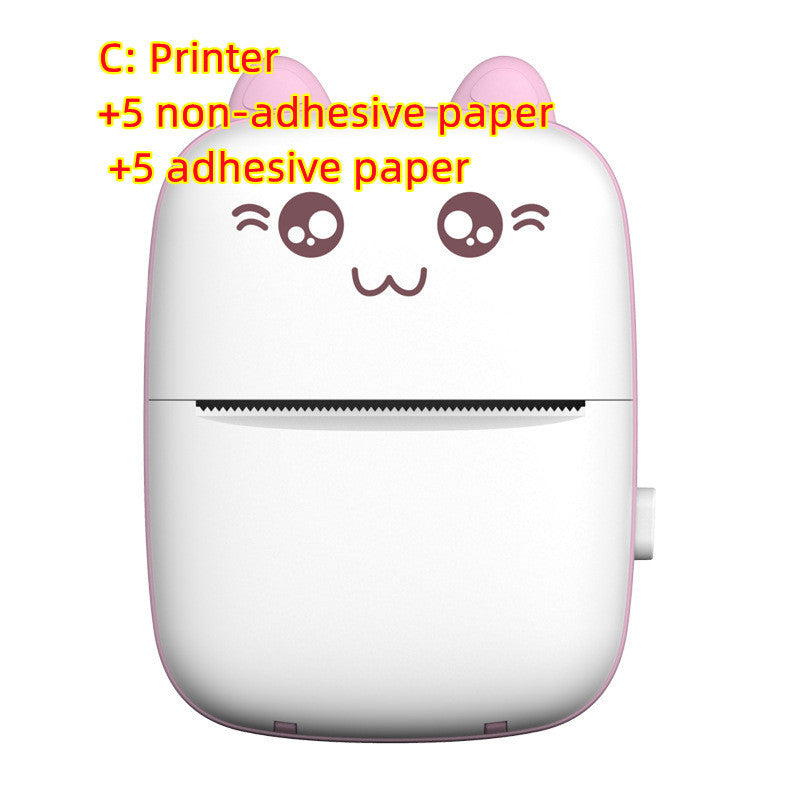 Portable Mini Label Printer Bluetooth WiFi Mobile Thermal Printer For Printing Pictures Images, Stickers, Photo Printing, Sketchpad, Banner Printing, Web Page Printing, Note Taking, Text Extraction for College High School Middle School Students