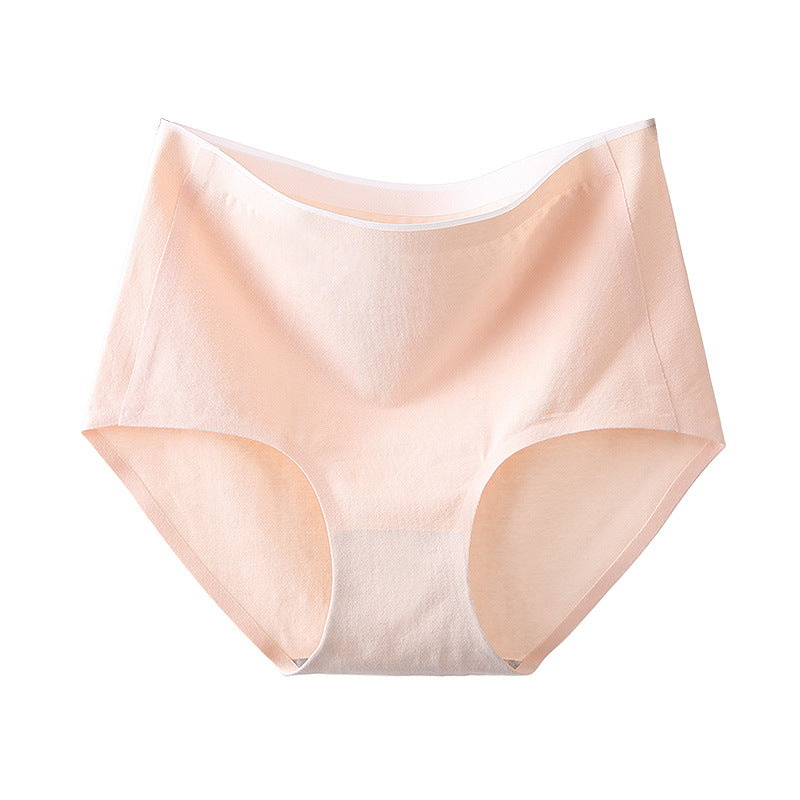 Pure Cotton High Waist Comfortable Pure Color Simple Stretch Underwear Women