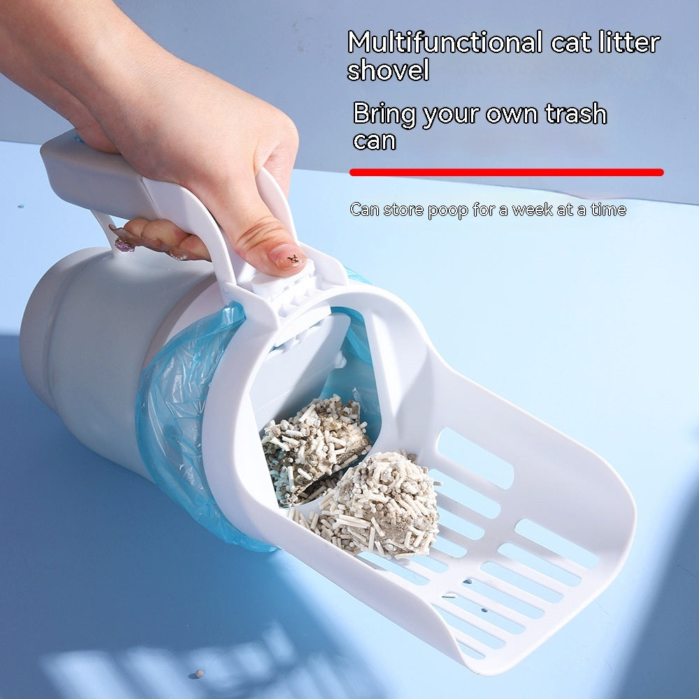 Upgraded Widened Cat Litter Shovel Dog Scooper With Refill Bags Large Cat Litter Box Cat Toilet Multiple Sizes Pet Supplies for Cat Waste Bin Fur Babies, Animals