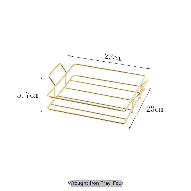 Iron Fruit Plate Home Living Room KTV Plate