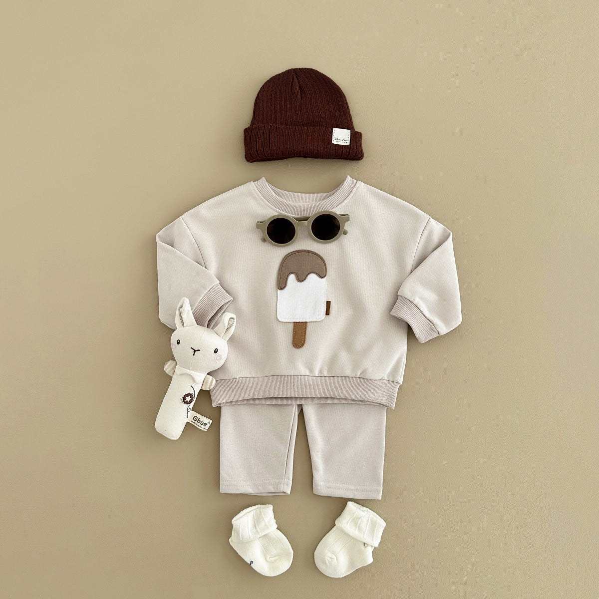 Two-piece Suit Boys And Girls Long Sleeve Trousers Suit Sportswear Autumn And Winter