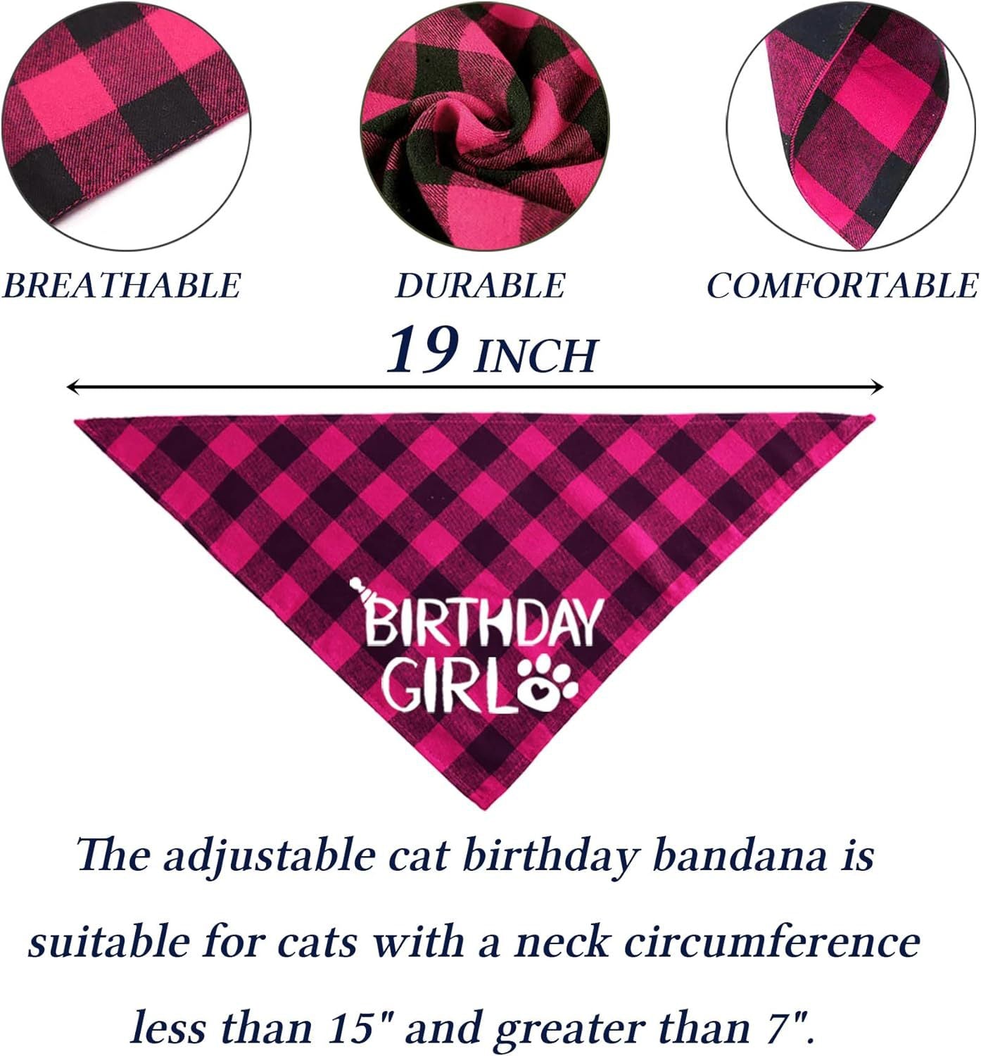 Pet Birthday Plaid Mouth Catty Scarf Glitter Hat Sequined Bow Tie Suit Number Birthday Arrangement