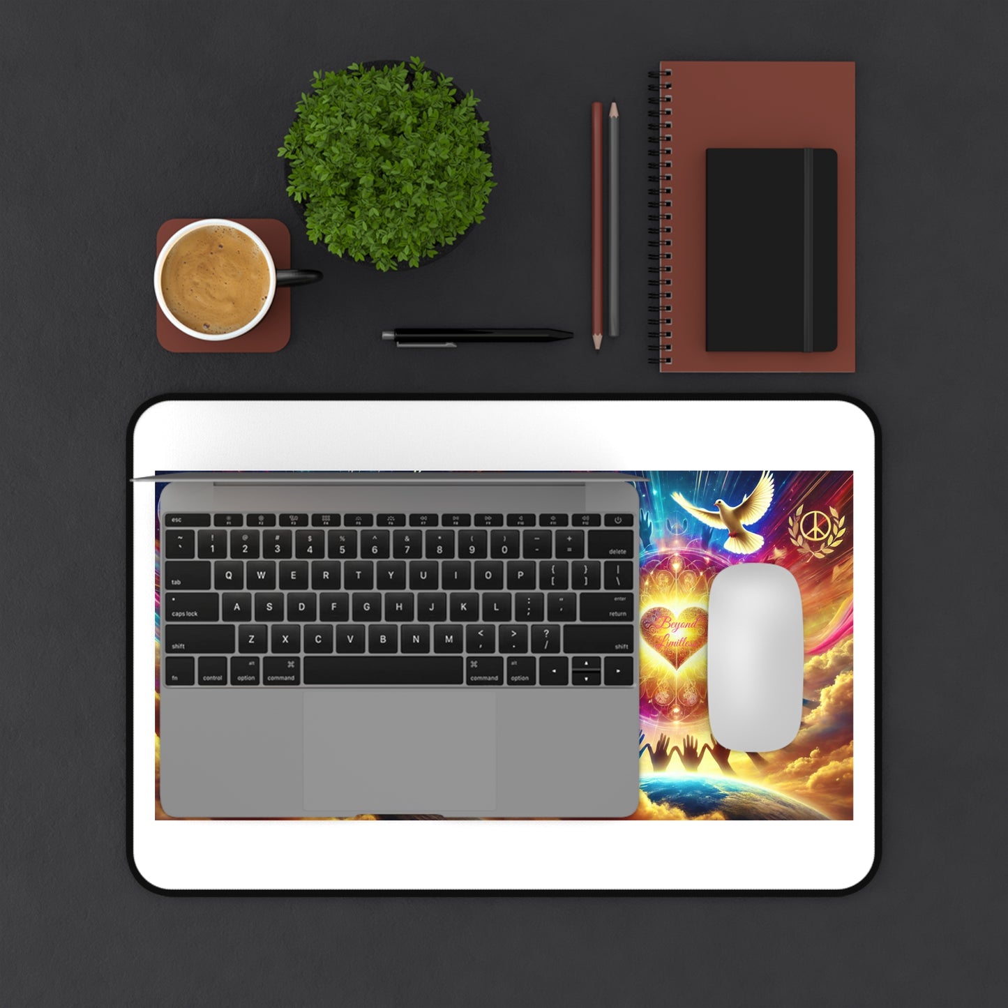 Beyond Limitless Desk Mat for Keyboard Mouse Computer Accessory