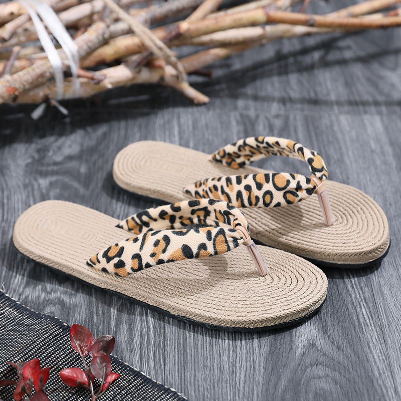 Women’s Sandals Coconut Floral Leopard Print Beach Flip Flops