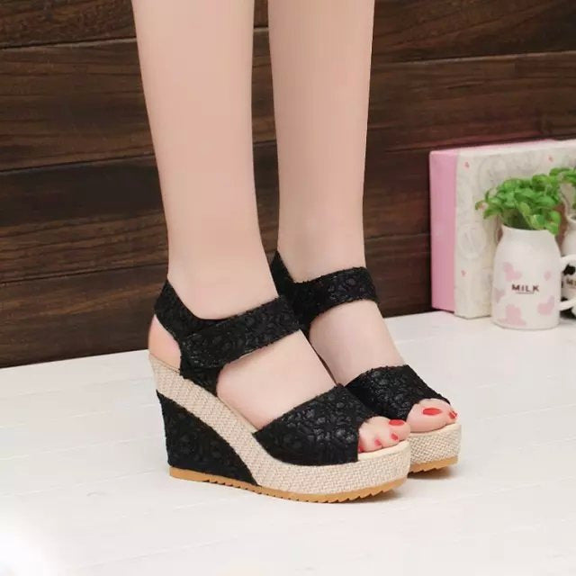 Flat Bottom High Heel Sandals Fashion Shoes for Women