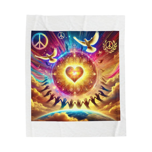 Beyond Limitless Velveteen Plush Blanket