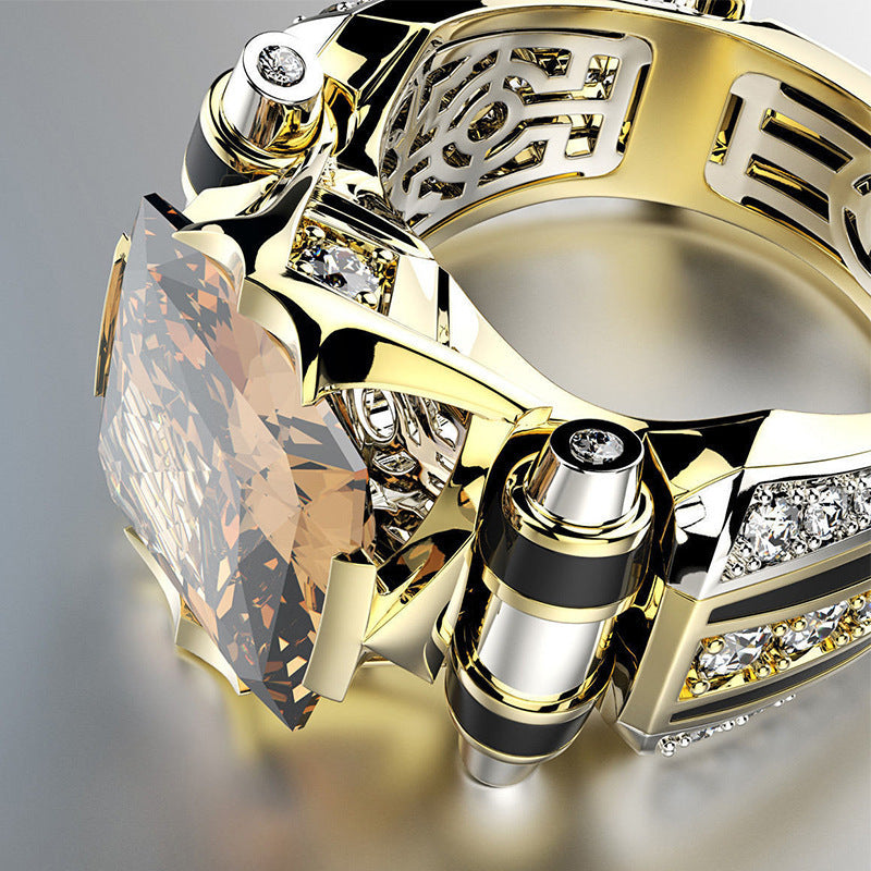 Diamond domineering ring