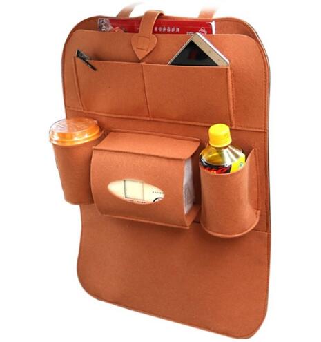 Multi-Purpose Seat Bag Organizer Tray for Car Seat Foldable Table for Travel Car Trash Can Storage Box Car Supplies Auto Accessories for Cars